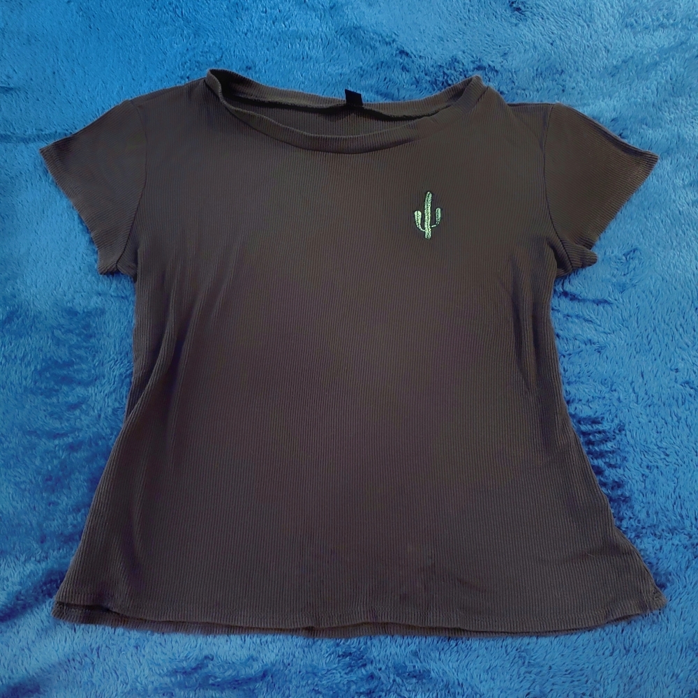 Green Ribbed Cactus Top